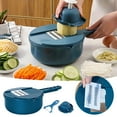 thumbnail image 2 of Cheese Grater with Container,5 In 1 Slicer for Kitchen,Multi Purpose Vegetable Slicer, Easy to Clean Vegetable Chopper,Cheese Shredder,Julienne Slicer and Peeler, 2 of 9