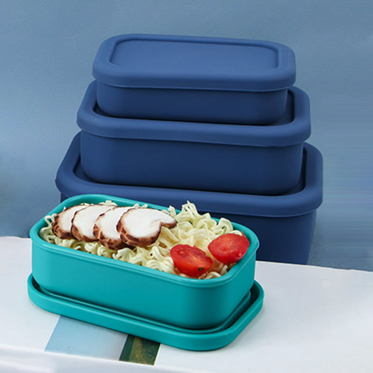 Eco-Friendly Microwavable Food Grade Silicone Food Storage Round Shape  Container Waterproof Lunch Box with Lid - China Silicone Bento Lunch Box  and Storage Silicone Lunch Box price