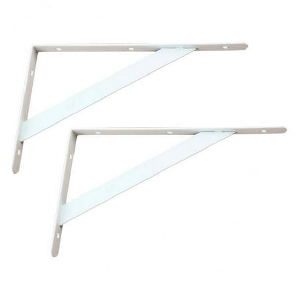 2x 2x Soporte de estante de montaje en pared de servicio Soporte de soporte de estante de tablones de bricoje , 300x190x2mm Zulema Soporte de estante de pared de metal