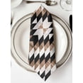 thumbnail image 2 of Abstract Aztec Cloth Napkins Washable Set of 6, Brown Geometric Farmhouse Southwestern Reusable Dinner Table Napkins Cloth Bulk for Weddings Kitchen Restaurants Hotel Events Parties 20 x 20 Inch, 2 of 9