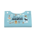 thumbnail image 4 of Naloa Let's Go on an Adventure Print Leather Tissue Box Cover Rectangle | Long Tissue Box Cover | Tissue Box Holder | Tissue Holder for Bathroom, 4 of 9