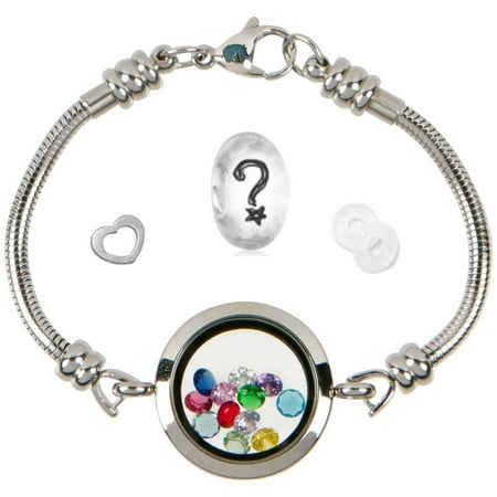 Timeline Treasures Floating Locket Charm Bracelets For