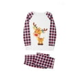 thumbnail image 4 of DuAnyozu Christmas Pajamas for Family Pjs Matching Set Long Sleeve T-Shirts and Pants Holiday Nightgowns with Merry Christmas, 4 of 9