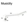 thumbnail image 2 of Musiclily Basic 6mm Collared Tremolo Arm Whammy Bar Vibrato Arm for Floyd Rose Style Electric Guitar,Chrome, 2 of 5