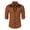 Gold, variant on Mens Button Down Shirt Western Cowboy Long Sleeve Embroidered Slim Fit Casual with Pockets Plus Size Black Shirt XXXL