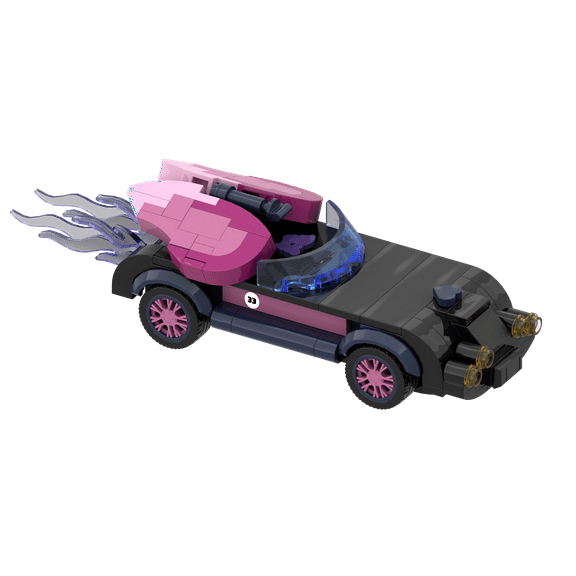 Brick Loot Butterfly Racer Building Kit Butterfly-Themed Interlocking Brick Car Toy Compatible with Major Brands