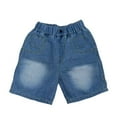 thumbnail image 4 of Boys Jean Shorts Slim Fit Elastic Waist Summer Trousers Short Boys Summer Clothes Toddler Boys Clothes 3-4 Years, 4 of 9