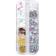 thumbnail image 2 of Fiudx Ofertas Flash Del Día Solo En Línea Nail Xingyue Parche De Uñas De Metal Translúcido Lentejuelas Arte De Uñas De Verano, 2 of 6
