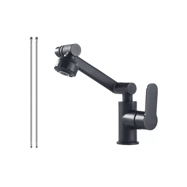 Grifo de Cocina, Baño Acero Inoxidable Caliente O Frío 1080° negro