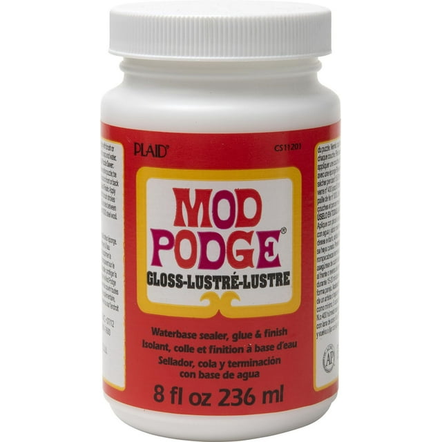 Mod Podge Gloss Waterbase Sealer, Glue, and Finish, 8 fl oz