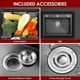 thumbnail image 5 of Fregadero De Cocina, 55 * 45 * 21cm Fregadero De Barra con Grifo y Escurridor de Platos, Fregadero De Barra con Dispensador de jabón, Fregaderos De Cocina para Baño, Cocina, Bar, 5 of 7