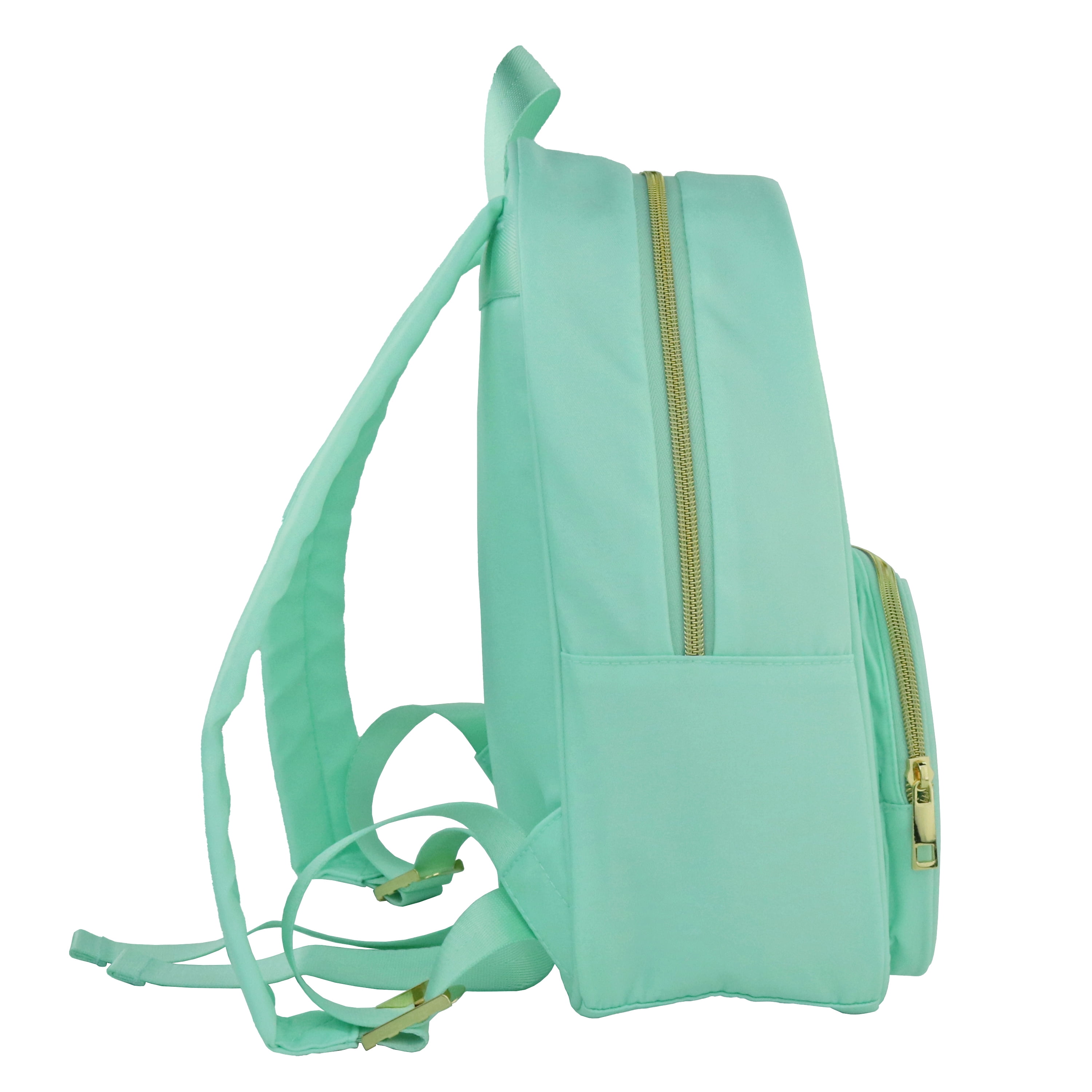 Hello Hobby Nylon Backpack, Customizable Travel Book Bag for Crafts, School, and Everyday Use, Green