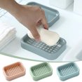 thumbnail image 3 of Yoloke Eco-Friendly Soap Storage Box, Dual-Layer Ventilated Bathroom Soap Dish, Non-Slip Waterproof Soap Holders for Home, Easy Clean Expandable Toilet Soap Case, 3 of 3