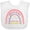 AA-White, variant on Inktastic Handpicked for Earth by My Great Grandparents in Heaven Rainbow Boys or Girls Baby Bib
