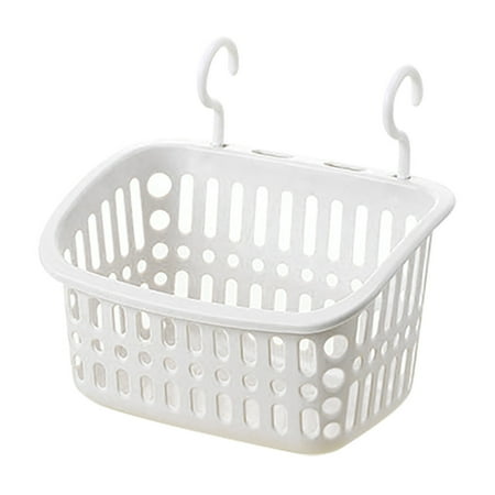 Bzdzmqm Plastic Hanging Shower Basket for Bathroom Storage Hard Plastic Shower Caddy with Hook Space Saving Kitchen Organizer Car and Shower Storage Basket Bathroom Shelf Organizer for Tidy Home