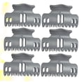 thumbnail image 4 of OUNONA 1Set Heat Resistant Grey Hair Clips Plastic Hair Claw with Impact Resistance for Salon Use, 4 of 8