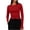 Red, variant on Akmaiox Long Sleeve Shirts for Women, Solid Color Crew Neck Trendy Going Out Tops, Slim Fitted Base Layer Undershirts Stretchy Basic Tees