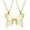 Golden, variant on 2 Pack Butterfly Urn Necklaces for Ashes for Women Men Stainless Steel Cremation Jewelry Keepsake Memorial Pendant Gift