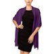 thumbnail image 1 of INC Abrigo de satén para mujer, morado, largo (60 in y más), 1 of 1