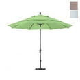 thumbnail image 1 of Parasol de Marché en Fibre de Verre 11 Pieds Inclinaison Col Blanc Mat/oléfine/champagne, 1 of 1