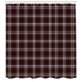 thumbnail image 3 of Ambesonne Plaid Shower Curtain, Traditional Scottish Geometry, 69"Wx84"L, Vermilion Eggplant Grey, 3 of 3