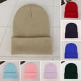 thumbnail image 5 of Bonnet d'Hiver Tricoté pour Hommes Bonnet d'Hiver Bonnet d'Hiver Doux Extensible Chapeau Unisexe Chaud avec Protection de l'Oreille pour Hommes Femmes, 5 of 5