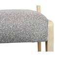 thumbnail image 2 of 2-Piece Set Silver Boucle Fabric Upholstered Side Chair with Ash Wooden Frame, 2 of 7