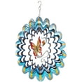 thumbnail image 3 of 3D Wind Chime Outdoor Spinning Wind Chime Dynamic Rotating Wind Chimes 3D Metal Sheet Wind Turning Decor Rotating Outdoor Garden Decoration Wind Runner for Balcony Garden, 3 of 7