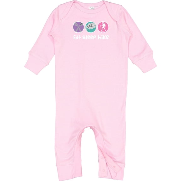 Inktastic Hiking Eat Sleep Hike Baby Romper Coveralls