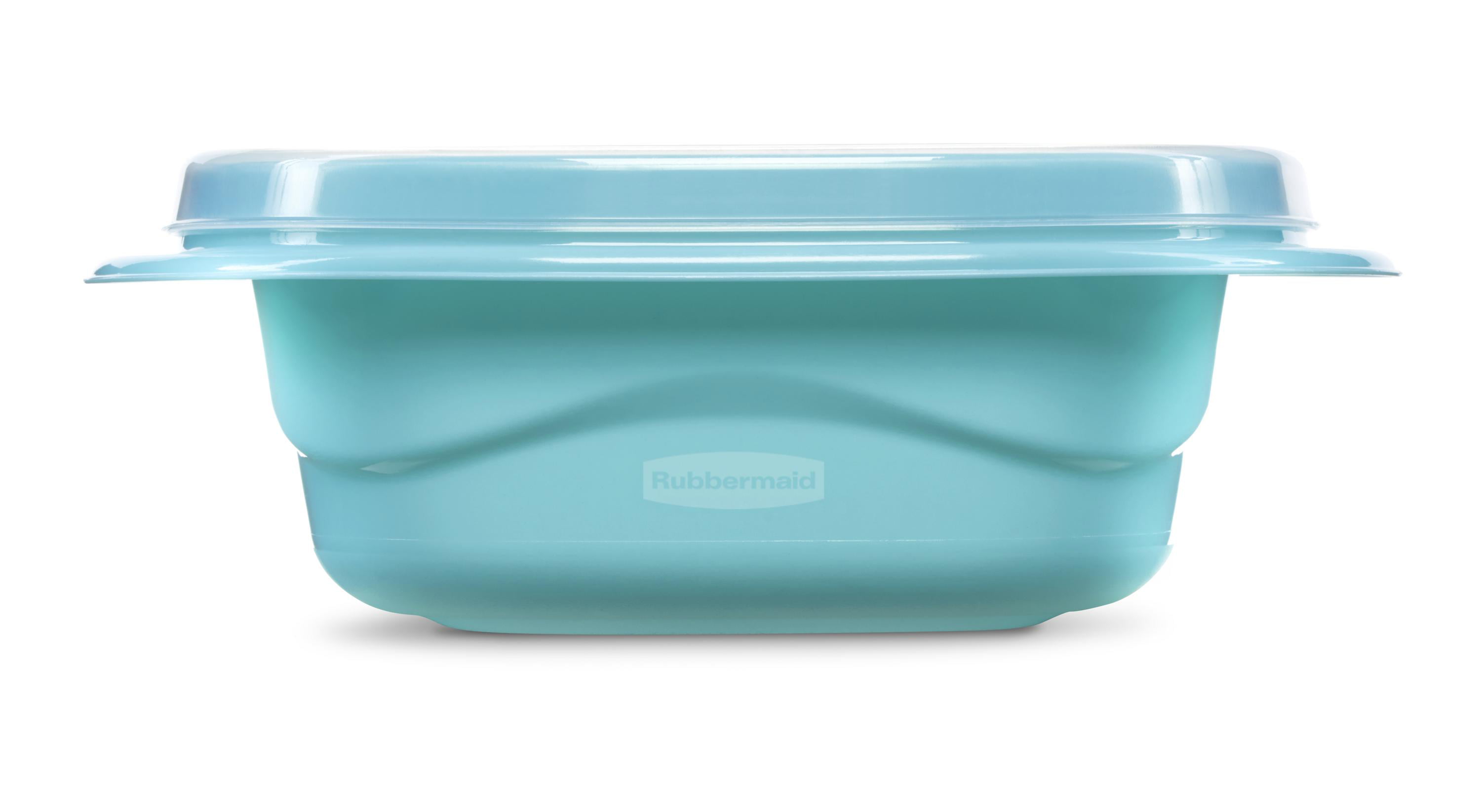  Rubbermaid 50-Piece Food Storage Containers with Lids for  Lunch, Meal Prep, and Leftovers, Dishwasher Safe, Teal Splash: Home &  Kitchen