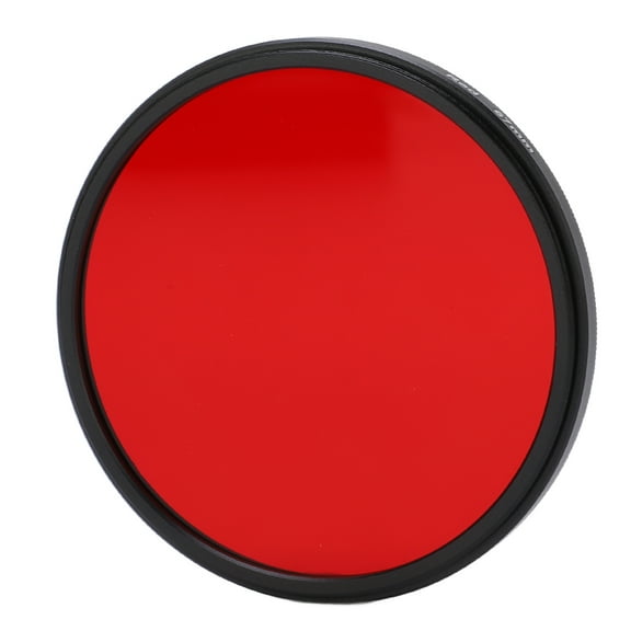 Threaded Camera Lens Filter Full Red Color Filter Optical Glass for Nikon Camera Lens67mm