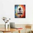 thumbnail image 2 of Nawypu  Canvas Wall Art Little Girl Swing Pictures Street Pop Art Paintings Contemporary Artwork Love Home Decor for Living Room Wooden Framed Gallery-wrapped Ready to Hang, 2 of 4