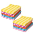 thumbnail image 1 of Oleegame 2PC Ten Dollar Items 5 Pack Microfiber Dish Cloth For Washing Dishes Striped Dish Towel Rags Best Kitchen Washcloth Cleaning Cloths Random Color 12 Yellow, 1 of 8