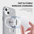 thumbnail image 4 of Dteck Magnetic Case for iPhone 13 Compatible with MagSafe Charging, Scratch Resistant Phone Cover TPU Bumper Sparkle Bling Girly Lightweight Case for iPhone 13 6.1 inch 5G 2021, Gray, 4 of 6
