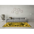 thumbnail image 3 of Ahgly Company Indoor Round Medallion Yellow French Area Rugs, 3' Round, 3 of 4