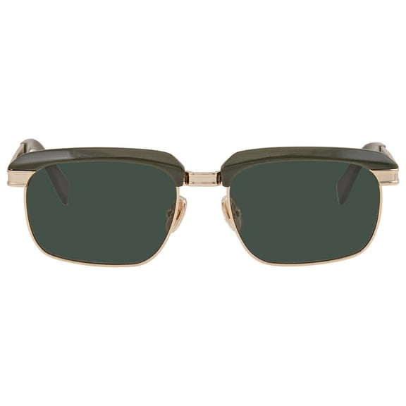 Salvatore Ferragamo Olive Green Rectangular Unisex Sunglasses SF263S 312 55