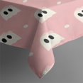 thumbnail image 3 of Pink Halloween Ghosts Rectangle Tablecloth 60"x84",Waterproof Polyester Rectangle Table Cloth, Wipeable Spillproof Polyester Tablecloth for Dining, Camping, Indoor and Outdoor, 3 of 5