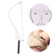 thumbnail image 4 of Regla para marcar líneas de tatuaje de cejas, microblading, posicionamiento de cejas, esponja, juego de herramientas de medición, color plateado, 4 of 11