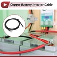 thumbnail image 7 of Unique Bargains 1 Pc Battery Inverter Cable Battery Cable 3/8" 5/16" Lug 1/0 AWG Gauge 6.5FT Black Tinned Copper, 7 of 7
