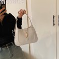 thumbnail image 4 of Bolso Hombro Women PU Axila Bag Hobo () White, 4 of 9