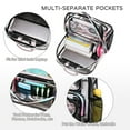 thumbnail image 7 of Clear Backpack for Girls Kids Elementary Bookbags Transparent Stadium Approved Travel Daypack See Through Middle College School Bag Large Laptop Backpack for Women Teens Students (Black), 7 of 7