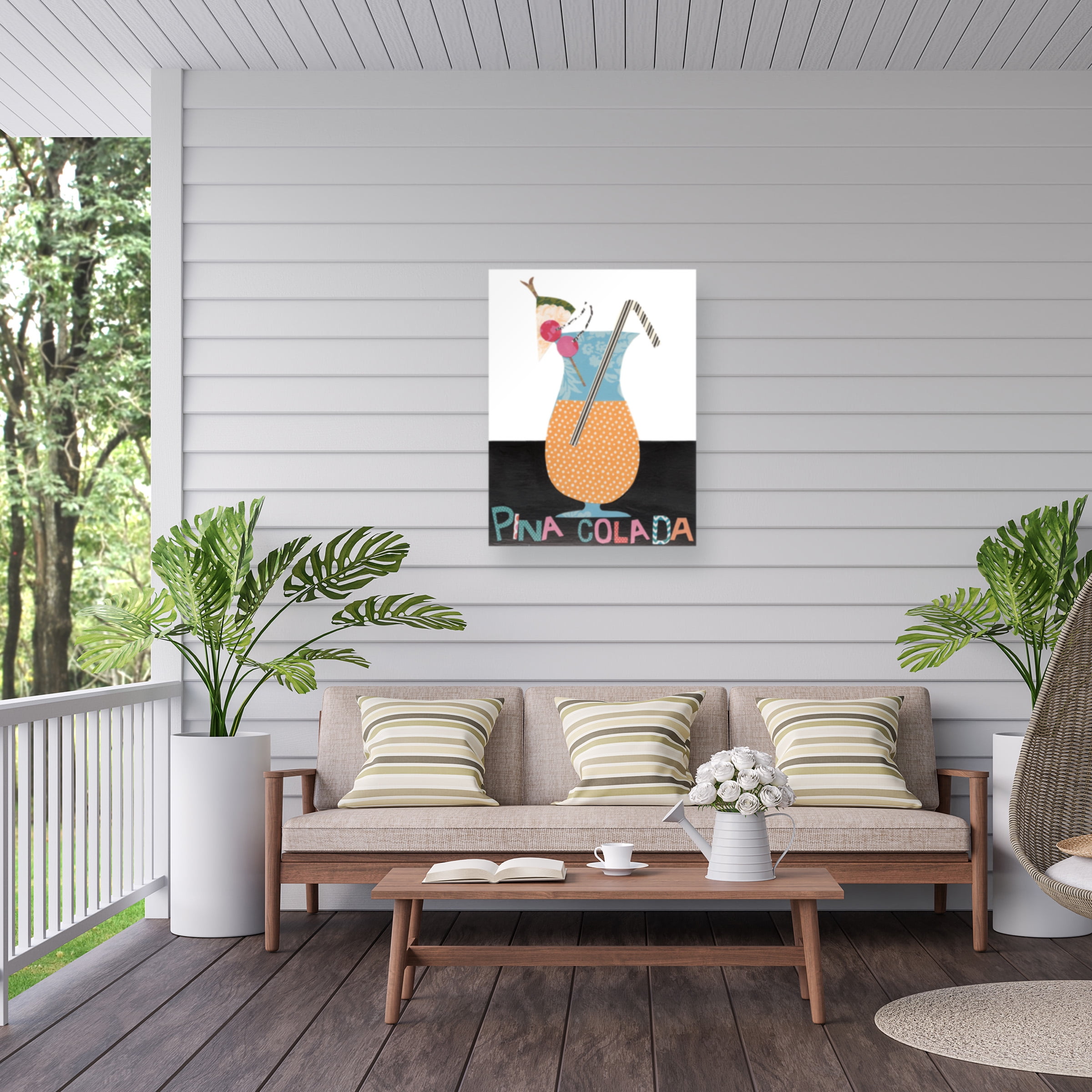 Regina Moore 'Mix Me A Drink VI' Outdoor Canvas 47x47