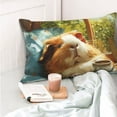 thumbnail image 4 of Salouo Lazy Home Style Guinea Pig Pattern Pillow Cases,1PC Pillow Covers with Envelope Closure Decorative Pillow Case for Bed Couch,Pillows Not Included-20"x30", 4 of 6