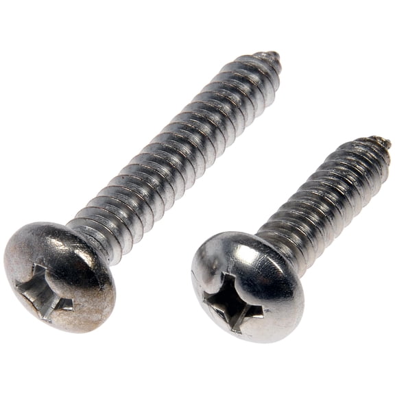Dorman 784-185D Self Tapping Screws - Stainless Steel - Pan Head - No.14 X 1 In., 1-1/2 In. (Pack of 6)