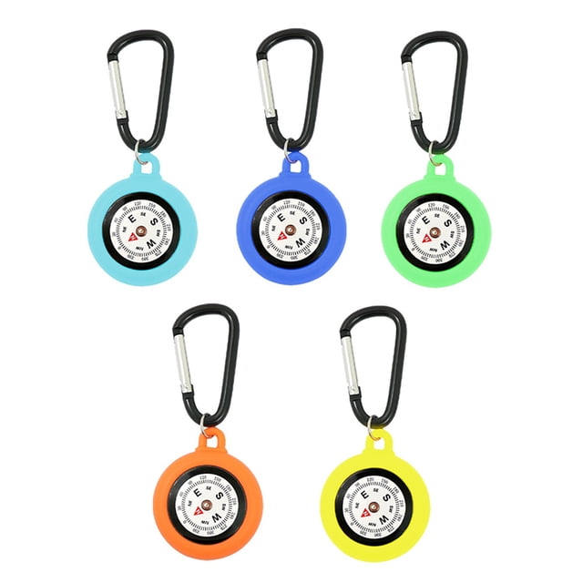 Compass Camping portátil con regalos de silicona de carabinas para niños 5 piezas