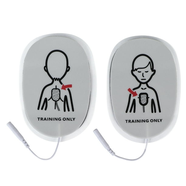 Almohadillas de electrodos de repuesto, 2 piezas Almohadillas de entrenamiento de electrodos Almohadillas de entrenamiento de electrodos Almohadillas de repuesto de entrenamiento Las mejores de su clase