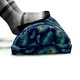 thumbnail image 5 of Peacock Foot Rest, Graphic Peacock Bird Feathers Background Designed Image, Non-Slip Backing Adjustable Ergonomic Memory Foam Leg Support for Office, Navy Blue Orange, by Ambesonne, 5 of 5