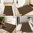 thumbnail image 4 of JAATOP Indoor Doormat 24"x 36", Dirt Trapping and Moisture Absorbent Entryway Rug with Non-Slip TPR Backing, Machine Washable, Brown, 4 of 8