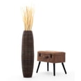 thumbnail image 7 of Leewadee Brown Wood Floor Vase - 34 inch Large Indoor Decorative Accent for Dried Flowers, 7 of 7