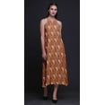 thumbnail image 2 of Bimba Robe Dos Nu Géométrique d'Été pour Femmes, Col Halter, Tenue de Plage, Très Grande Taille, 2 of 6